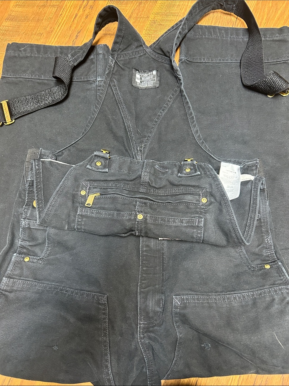 Carhartt Black Relaxed Men’s Jeans Overalls
